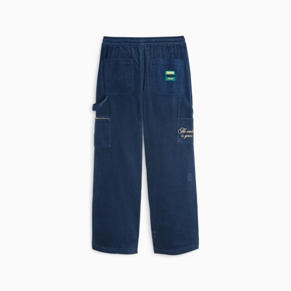 Pants PUMA x RHUIGI de pana para hombre, Persian Blue, extralarge